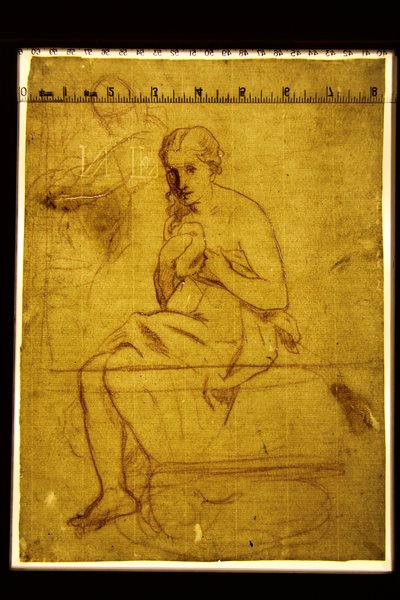 Transmitted light image of La Toilette, 1860 by Édouard Manet